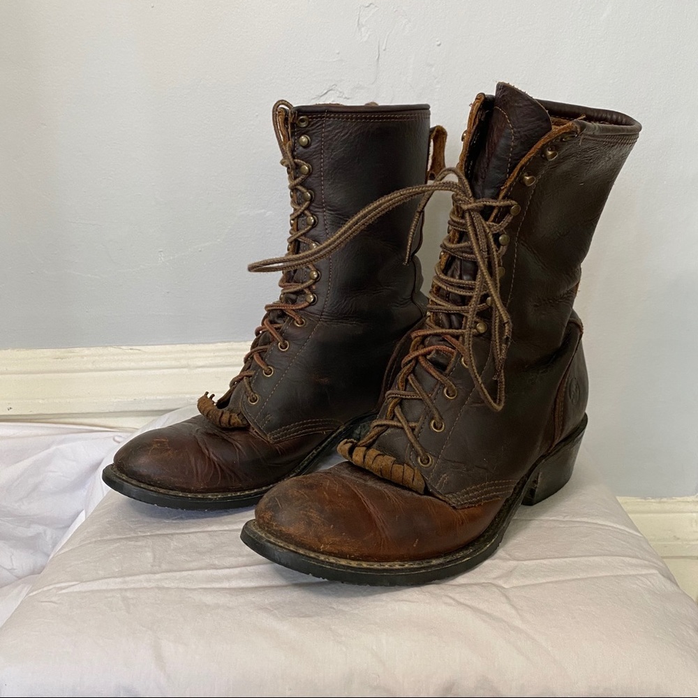 Double H (HH) brand logger lace up boots
